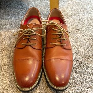 Bruno Marc Classic Tan Leather Oxfords